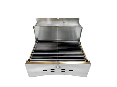 Portable Folding BBQ Stove Charcoal Grill with Handle Stainless steel
