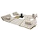 Arabic Camping Carpet Sets with Fireplace Holes Tent Floor Mat Sets Beige