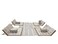 Arabic Camping Carpet Sets with Fireplace Holes Tent Floor Mat Sets Beige