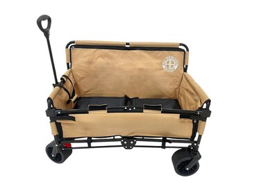 Multi-functional Foldable Trolley Camping Sofa Double Chair with Fishing Bag Durable Wagon Cart

