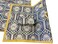 Arabic Camping Carpet Sets with Fireplace Holes Tent Floor Mat Sets Blue
