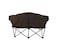Portable Folding Double Camping Chair with Cup Holder Carry Bag Brown