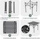 Camping Folding Table Shelf Desk Lightweight with Carry Bag