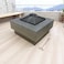 Portable Outdoor Fire Pit BBQ Grill Garden Stove Fireplace Square Shape