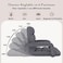 Portable Folding Chair Single Floor Lazy Sofa with Handle Adjustable Back