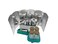 Portable Arabic Camping Tea Bag Sets With Stove Teapot Cup Windboard Bag kits