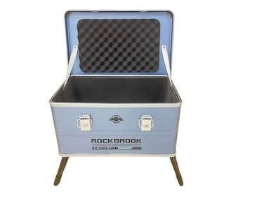 Portable Storage Box 50L Camping Hand Box with Folding Stand Lock