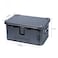 Portable Foldable Camping Table Multi Storage Box 50L with Stand Black