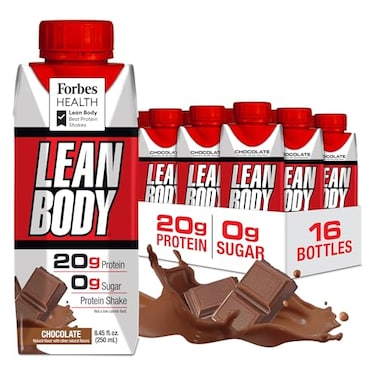 لابرادا نيوتريشن - مخفوق بروتين مصل اللبن لين بودي الجاهز للشرب، مخفوق بديل للوجبات مناسب للرجال والنساء، 20 غرام من البروتين - خالي من السكر واللاكتوز والغلوتين، بنكهة الشوكولاتة (عبوة من 16 قطعة)