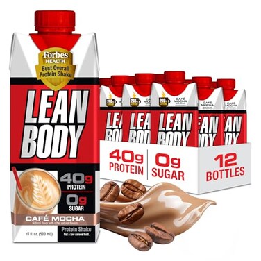 لابرادا لين بودي، مشروب بروتين جاهز للشرب بنكهة موكا، 500 مل (17 أونصة سائلة) - عبوة من 12