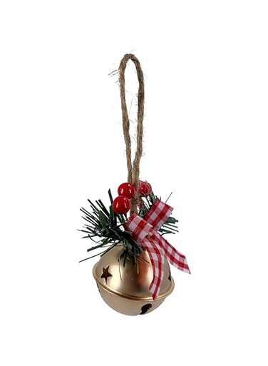 Party Magic Hanging Bell Gold 7cm