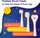 Seago Kids Electric Toothbrushes, Toddler Electric Toothbrush with Colorful Light, 8 Soft Toothbrush Heads, Cute Animal Stickers, Once Full Charger for 60 Days, for Childrens Boys Girls, SG-2159(Pink)