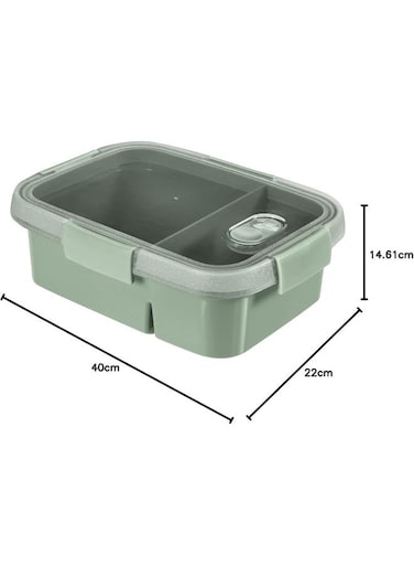 Lunch Box,Smart To Go,Dual (0.6L 0.3L) Light Green
