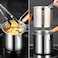 
Deep Fryer Pot with Basket 2Pcs 1.2L Handled Stainless Steel Chips Fryer  Frying Pots for French Fries Fish Chicken Wing, Fry Pot,