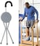 
Folding Lightweight Cane Seat, Walking Stick Chair Stool, Travel Stick Chair, Tripod Walking Stick, Portable Medical Folding Stick with Seat