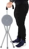 
Folding Lightweight Cane Seat, Walking Stick Chair Stool, Travel Stick Chair, Tripod Walking Stick, Portable Medical Folding Stick with Seat