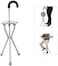 
Folding Lightweight Cane Seat, Walking Stick Chair Stool, Travel Stick Chair, Tripod Walking Stick, Portable Medical Folding Stick with Seat