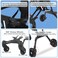 Lightweight Baby Stroller - Compact One-Hand Fold for Travel and Airplane With Cup Holder, 5-Point Harness, Foot Cover, Canopy - Infant Stroller for 0-36 Month (Black)