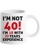 Your Wall Funny 40th Birthday Gifts for Men, Funny 40 Year Old Gift Coffee Mug, 40th Birthday Mugs for Him, Dad, Uncle, Husband, Brother, Grandpa, Friend, 11 oz White By Spoil Your Wall