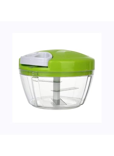 NKGoals Handy Chopper, Green, Plastic Pull Chopper 5 Blade, Multi-Color, Vegetable Food Kitchen Slicer,Veggie, Carrot and Garlic,Dicer,Potato Spiralizer Manual,Veg Cutter