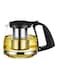 Glass Teapot Clear/Black
