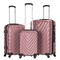 VIPTOUR ABS Hardside 3Pcs Trolley Luggage Set Spinner Wheels With Number Lock 20/24/28 Inches