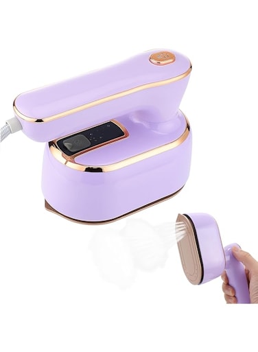 KEERCIGA Mini Steam Iron, 1000W Foldable Handheld Travel Steam Iron, Ceramic Nonstick Soleplate, 15s Fast Heat Up, Portable Steamer Iron for Home and Travel