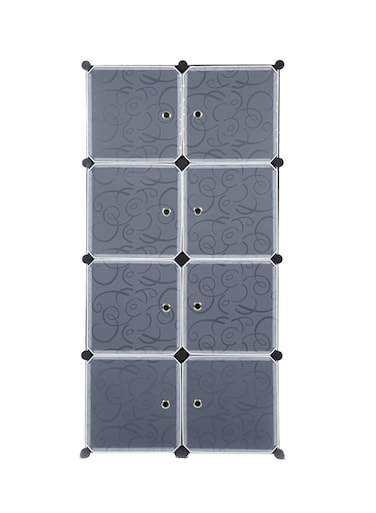 Modular Detachable Storage Organizer Black/Clear 5feet