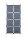 Modular Detachable Storage Organizer Black/Clear 5feet