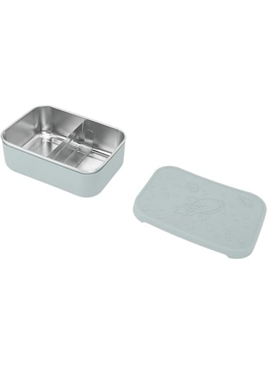 Jiawu Box, Lunch Container 304 Stainless Steel Silicone Good Sealing for School (Blue)