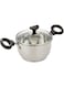 CRYSTAL SS INDUCTION BOTTOM CASEROLE DIA 160 MM (1.7L) WITH GLASS LID &amp; TWO SIDE BAKELITE BLACK HANDLE CSI-003 CYLCSI003MUR