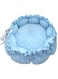 AYPLAGW Cat Beds for Indoor Cats, Kitten Beds for Indoor Kittens, Washable Cat Bed with Versatile Dual-Use Design, Small Pet Bed with Adjustable Size Drawstring, Light Blue