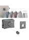 GraGra Retractable Clothesline, Retractable Washing Line Indoor, 5.1 m Washing Line with Steel Core, Wall-Mounted Indoor Clothes Line for Hanging Dry and Wet Clothes Travel Camping Grey (Grey-Long)