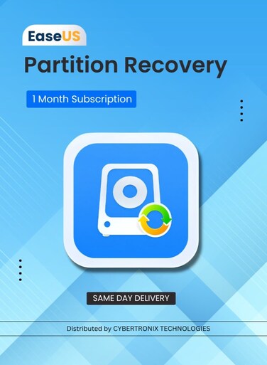 EaseUS Partition Recovery   1 Device 1 Month   Digital License   Same Day Delivery