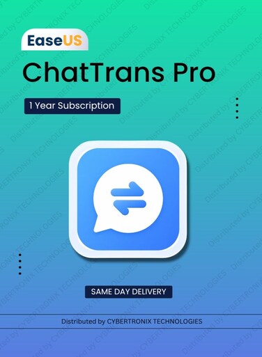 EaseUS ChatTrans Pro  1 Device 1 Year   Digital License   Same Day Delivery