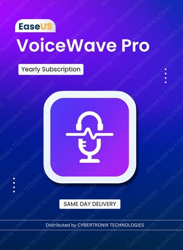 EaseUS VoiceWave Pro  1 Device 1 Year   Digital License   Same Day Delivery