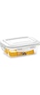 BOROSIL KLIP-N-STORE RECTANGULAR GLASS STORAGE CONTAINER WITH AIR TIGHT LID FOOD STORAGE CONTAINER MICROWAVE SAFE CONTAINER 1.04 LTR