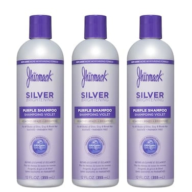 Jhirmack Silver Brightening Purple Shampoo Set Of 3 For All Types Of Silver, Grey, And Blonde Hair
