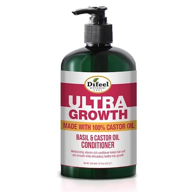 Difeel Ultra Growth Conditioner with Basil and 100% Castor Oil, 354.9 ml