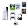 Sony PlayStation 5 Slim Disc Console With Extra DualSense Controlle rand 4 games Bundle - International Version