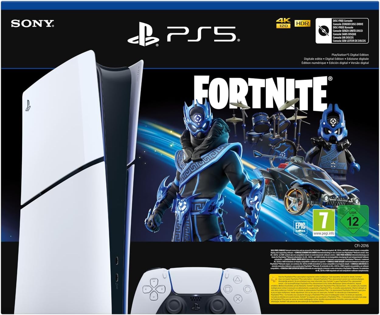 PLAYSTATION PLAYSTATION PLAYSTATION5 Digital Edition Slim Fortnite Cobalt Star Bundle 1000GB