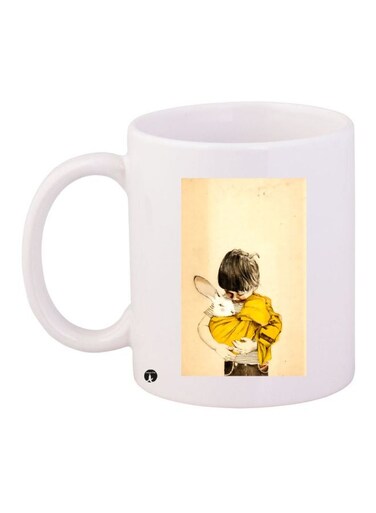 Boy Printed Coffee Mug White/Beige/Grey