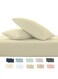 Scape Linen 600 Thread Count Egyption Cotton 2 Pillowcases Set (Standard, Linen)