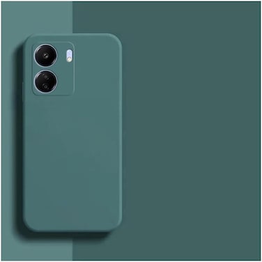 Case for Xiaomi Redmi 13C,Camera Protection with Liquid Gel Rubber Bumper Case with Soft Microfiber Lining Cushion Slim Hard Shell Shockproof Protective Cover for Redmi 13C (Green)