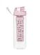 Bottle With Fruit Infuser Pink/Clear