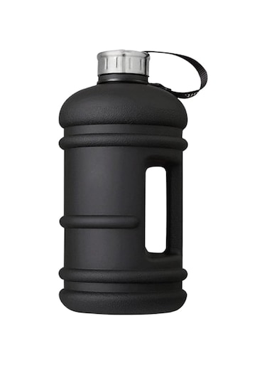Wesoke 2.2L Half Gallon Water Bottle, 74oz Black Water Jug with Handle, 2.2 Liter Large Water Bottle Tritan Plastic Big Sports Jug, BPA Free Reusable Leak Proof Gym Drink Container