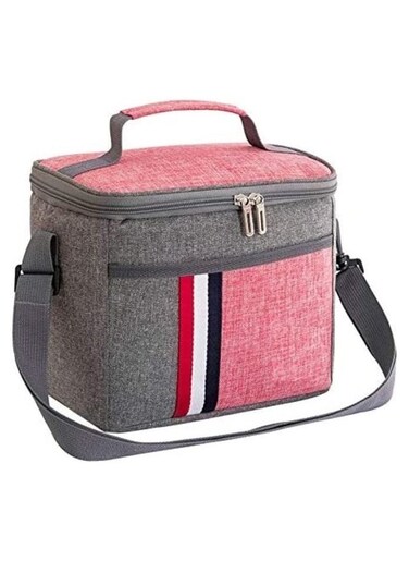 Lunch Bag Insulated Lunch Box Large Portable Cooler Tote bag for Men Women Adult for Office shoulder handbag Leakproof Water resistant Pink