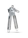 Royalford 3-in-1 Can Opener with Stainless Steel Tube Handle   Manual Tin Can Opener   Easy to Use Bottle Cap Opener, Can Tin &amp; Jar Opener All-in-1   Easy Turn Knob and Ergonomic Soft Grips Handles