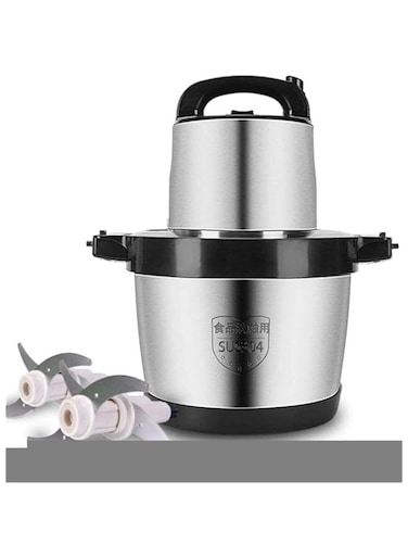 6L Meat Grinder &amp; Food Processor &ndash; Stainless Steel Chopper for Meat, Vegetables, Fruits &amp; Nuts &ndash; 1000W Kitchen Grinder with 4 Sharp Blades, Easy to Use &amp; Clean