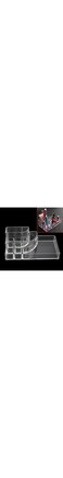 FOK Multi Grid Acrylic Makeup Organiser Transparent Plastic Cosmetic Storage Box/Display Stand Organizer